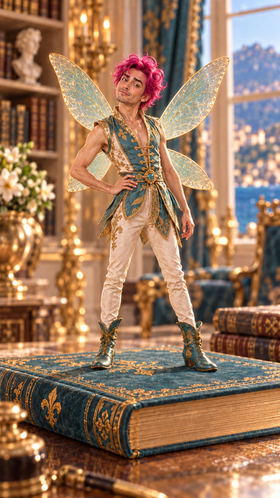 Wink, the palace's miniature winged truth teller