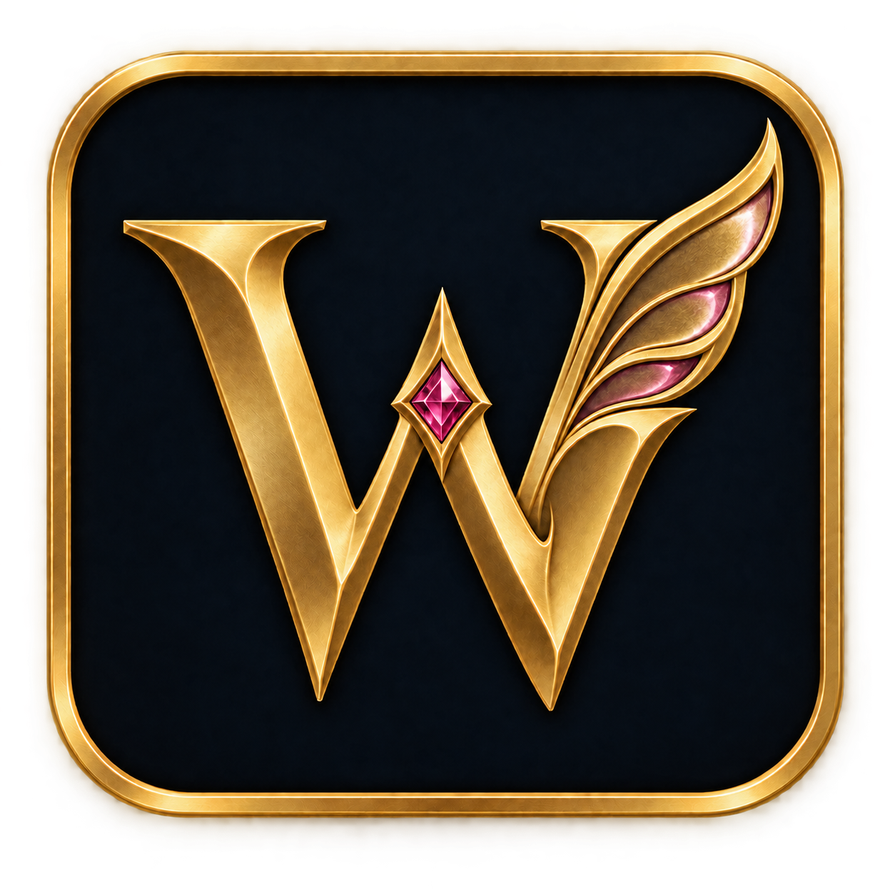 Wink's golden W emblem
